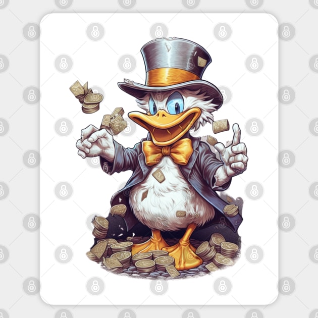 Scrooge McDuck from Duck Tales Design Magnet by Labidabop